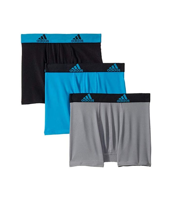Photo 1 of Adidas Boys' Climalite Boxer Briefs, 3-Pack- Large 14-16
