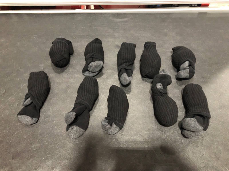 Photo 1 of 10 Pairs Of Black Socks