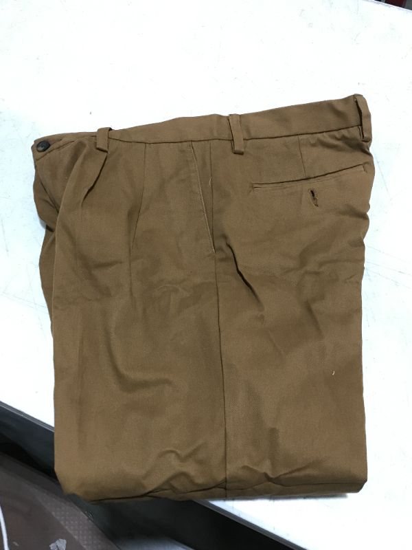 Photo 1 of Amazon Essentials mens dress slacks brown 34/28