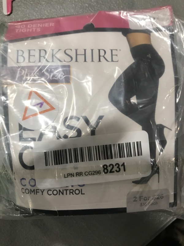 Photo 2 of Berkshire Women's  Easy On Plus 40 Denier Microfiber Tights 5035 SIZE 1X2 NAVY 