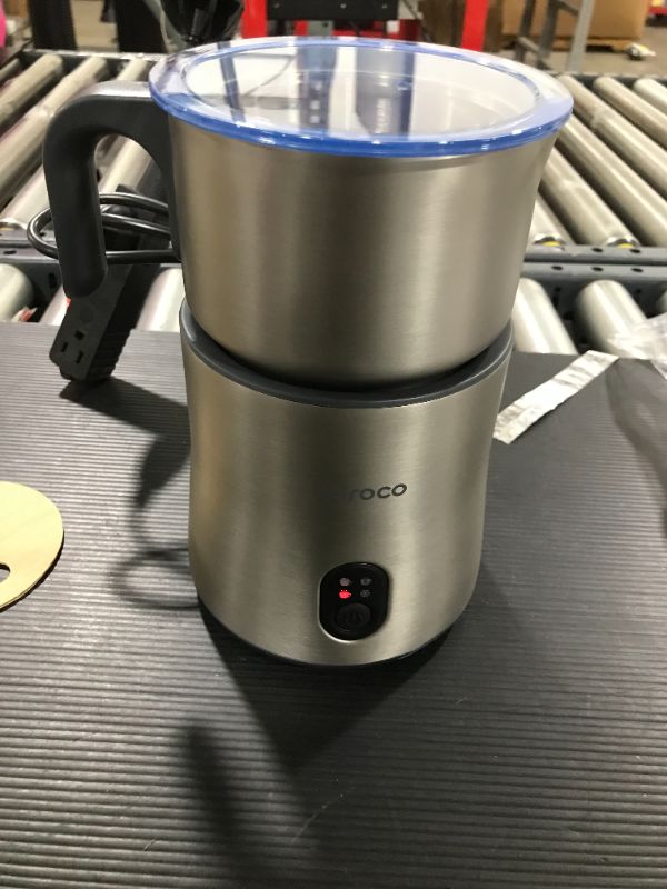 Photo 1 of RATRSO Milk Frother for Coffee, Milk Steamer and Frother, 4 Modes Automatic Electric Milk Warmers and Foam Maker for Lattes, Cappuccinos, Hot Chocolate,Dishwasher Safe and Silent Operation