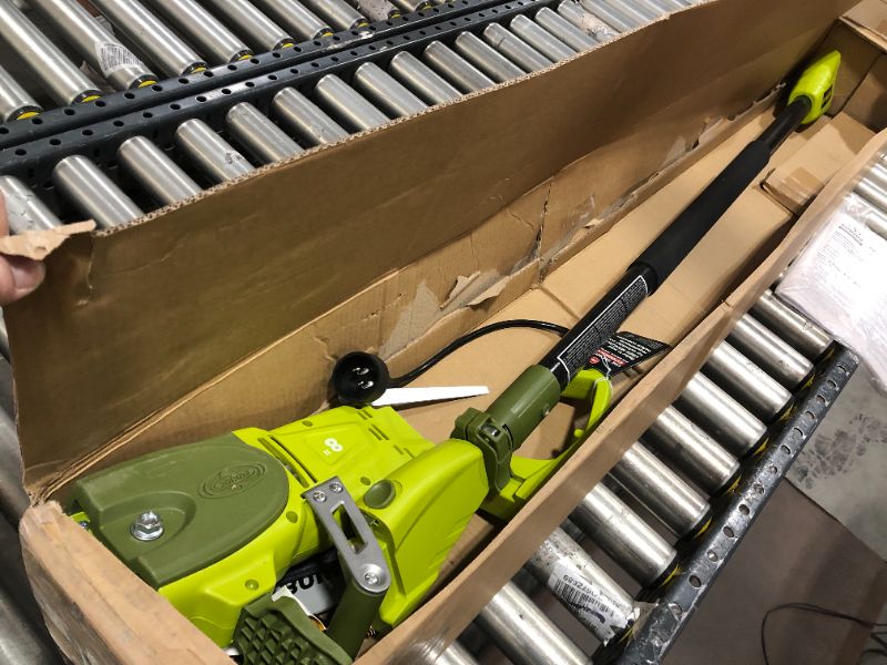 Photo 1 of Sun Joe - SWJ806E 2-in-1 Electric Convertible Pole Chain Saw - Green
