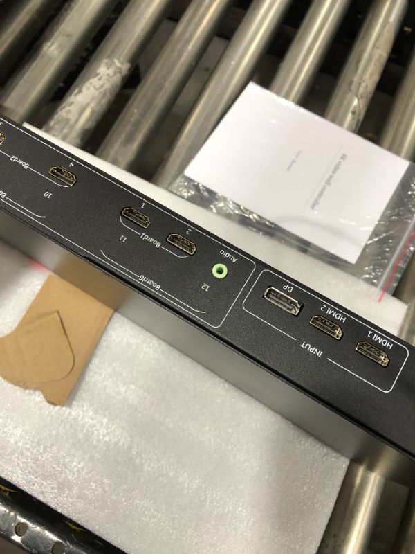 Photo 3 of DEFACE Video Wall Controller 4K 3840x2160@60Hz HDMI 2.0, HDMI 1.4, DP1.2 Inputs with 8 HDMI Outputs for TV Splicing, Support 4x2,4x1,2x3,2x4,1x8 Display and 180 Degree Rotate
