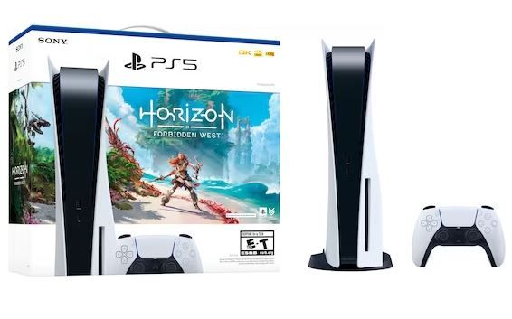 Photo 1 of PlayStation 5 Console – Horizon Forbidden West Bundle, MISSING GAME AND CONTROLLER, CONSOLE FUNCTIONAL
