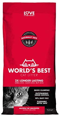 Photo 1 of WORLD'S BEST CAT LITTER Multiple Cat Unscented, 32-Pounds