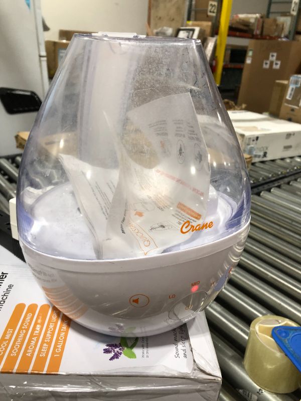 Photo 1 of Crane 1.0 Gal. 4-in-1 Top Fill Drop Cool Mist Humidifier for Rooms up to 500 Sq. Ft.
