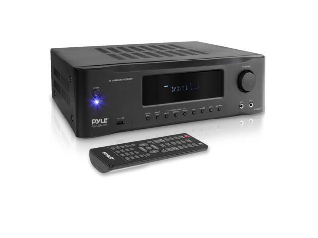 Photo 1 of 5.2-CHANNEL HI-FI BLUETOOTH STEREO AMPLIFIER - 1000 WATT AV HOME SPEAKER SUBWOOFER SOUND RECEIVER W/RADIO, USB, RCA, HDMI, MIC IN, WIRELESS STREAMING, SUPPORTS 4K UHD TV, 3D, BLU-RAY - PYLE PT694BT.5
