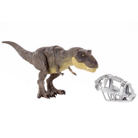 Photo 1 of ?Jurassic World Camp Cretaceous Dinosaur Toy, Stomp 'N Escape Tyrannosaurus Rex Action Figure with Stomping Motion??
