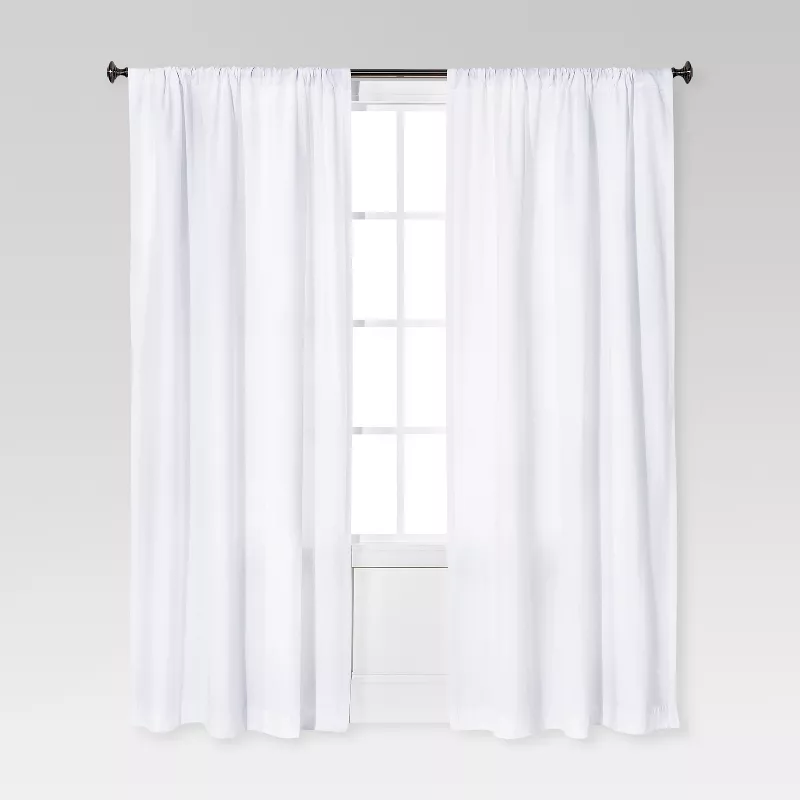 Photo 1 of 1pc Light Filtering Farrah Window Curtain Panel - Threshold™ - 54" x 84"

