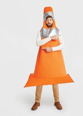 Photo 1 of Adult Construction Cone Halloween Costume Tunic One Size - Hyde & EEK! Boutique™

