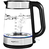 Photo 1 of AmazonBasics 1.7 Liter Electric Glass and Steel Kettle