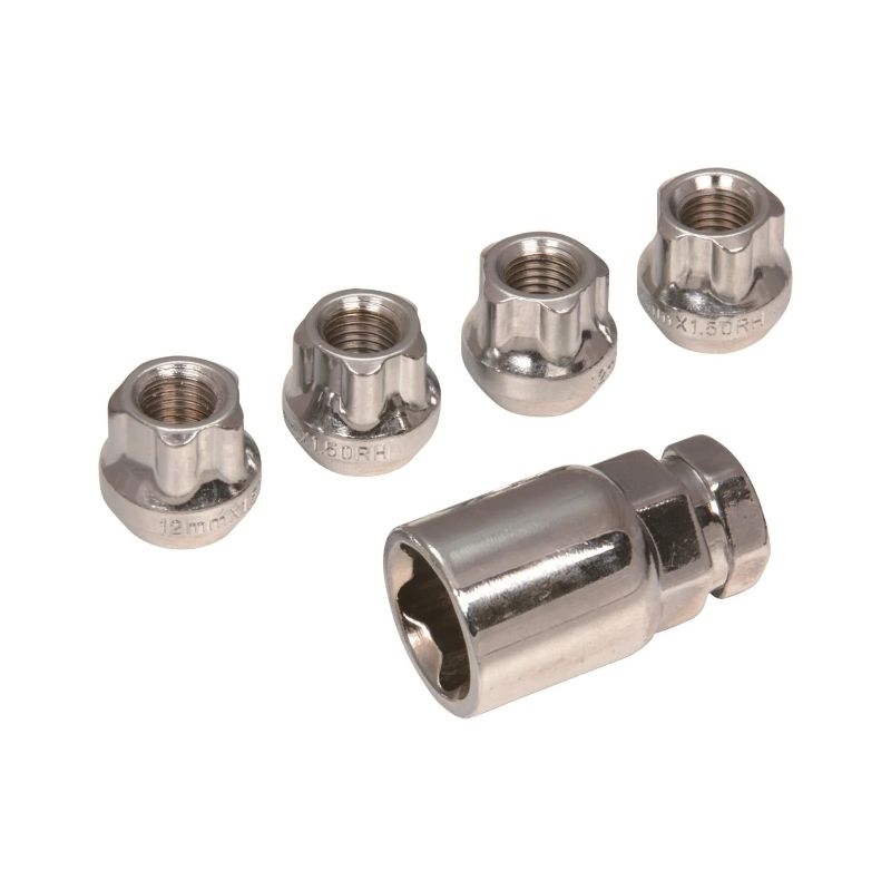 Photo 1 of 12 X 1.5 Wheel Lock Key Locking Lug Nuts 5 Piece 