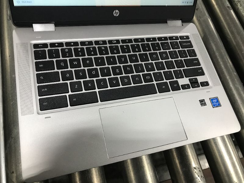 Photo 4 of HP Chromebook x360 14-inch HD Touchscreen Laptop, Ceramic White/Mineral Silver), UNKNOWN LAPTOP SPECS
