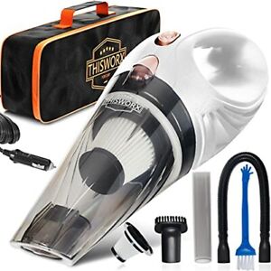 Photo 1 of ThisWorx Portable 12V Car Vacuum Cleaner with 3 Attachments and 16-foot Cord

