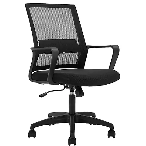 Photo 1 of Best Office Ergonomic Lumbar Support Mesh Swivel Office Chair -Black
