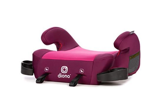 Photo 1 of Diono Solana 2 XL 2022, Dual Latch Connectors, Lightweight Backless Belt-Positioning Booster Car Seat, 8 Years 1 Booster Seat, Pink