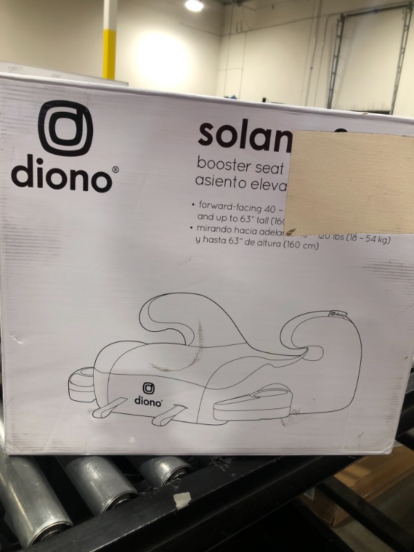 Photo 2 of Diono Solana 2 XL 2022, Dual Latch Connectors, Lightweight Backless Belt-Positioning Booster Car Seat, 8 Years 1 Booster Seat, Pink