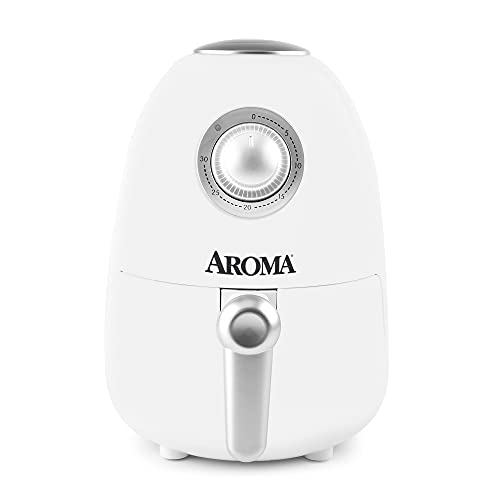 Photo 1 of Aroma Housewares 2Qt. Air Fryer, Built-in Timer, Includes Nonstick Cooking Pan, White (AAF-200)
