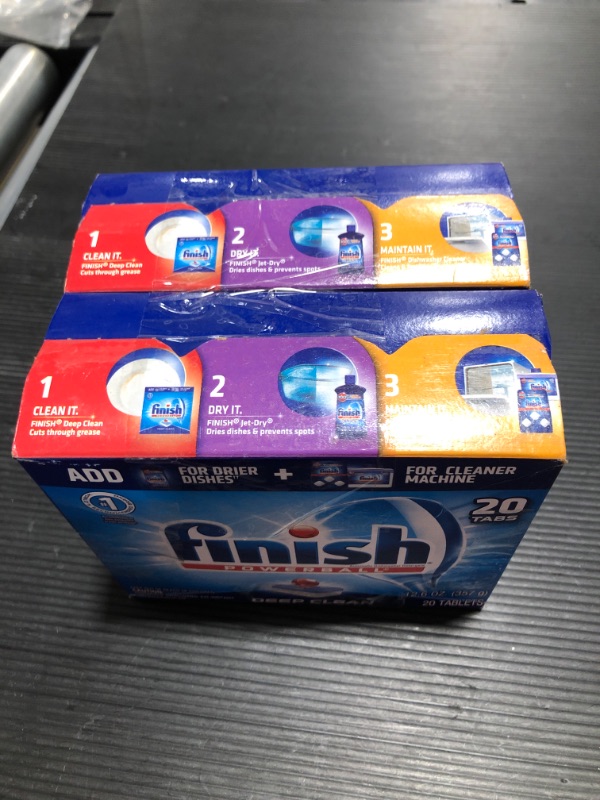 Photo 2 of 2 CT Finish Powerball Dishwasher Detergent Tabs, Fresh Scent, Box of 20
