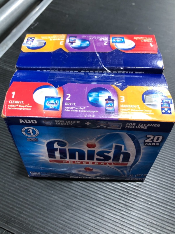 Photo 2 of 2 CT FinisH Powerball Dishwasher Detergent Tabs, Fresh Scent, Box of 20
