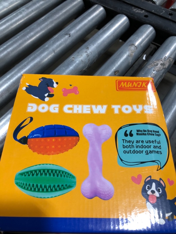 Photo 1 of Dog Toys for Aggressive Chewers - Dog Chew Toys Interactive Dog Squeaky Toys Large Ball for Dogs, Suitable for Large, Medium, and Small Dogs, 3 Packs