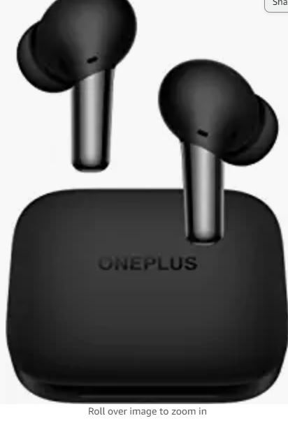 Photo 1 of Oneplus Buds Pro Wireless Earbuds with Charging Case Ip55 Smart Adaptive Noise Cancellation Sound Matte Black, E503a