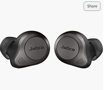 Photo 1 of Jabra Elite 85t True Wireless Bluetooth Earbuds, Titanium Black