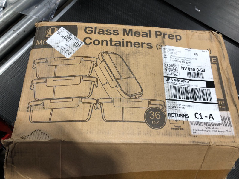 Photo 1 of Glass Meal Prep Containers