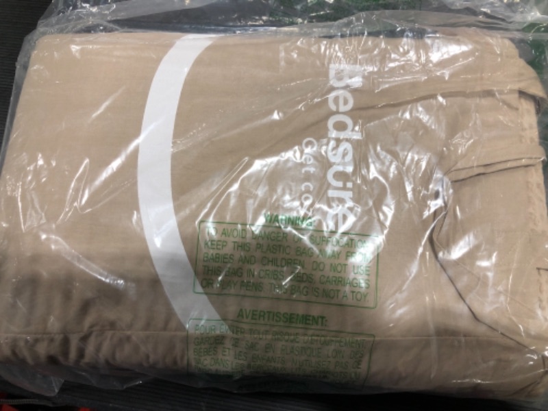 Photo 1 of Bedsure Cotton Waffle Weave Blanket King Size - Khaki Soft Lightweight Bed Blanket for All Seasons, Viscose from Bamboo Blanket Woven Knit Blanket