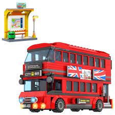 Photo 1 of Creator City London Bus Station Building Blocks Set, Double Deckers London Travel Bus and Bus Station, Best Learning Roleplay STEM Bricks Play Toys Gift for Boys Girls Aged 6-12 (458 Pcs)