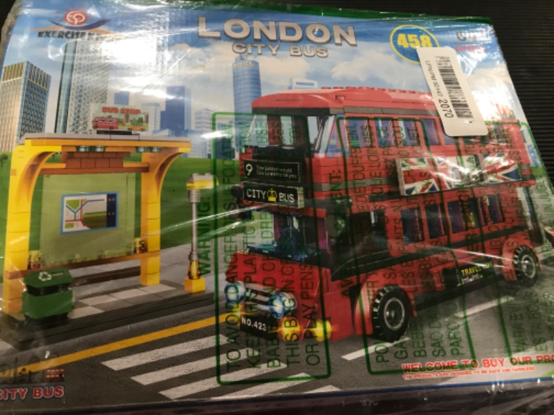 Photo 2 of Creator City London Bus Station Building Blocks Set, Double Deckers London Travel Bus and Bus Station, Best Learning Roleplay STEM Bricks Play Toys Gift for Boys Girls Aged 6-12 (458 Pcs)