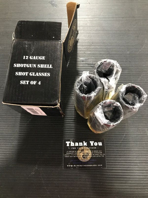 Photo 1 of 12 Gauge Shotgun Shell Shot Glasses - Set of 4