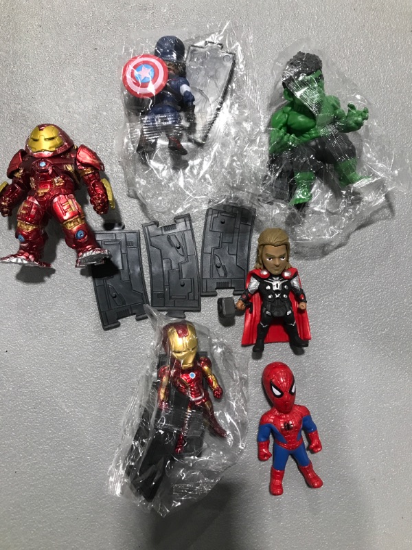 Photo 1 of 3D MARVEL AVENGERS Spider-man Ironman Hulk Fridge Magnet Refrigerator Sticker Set Captain America
