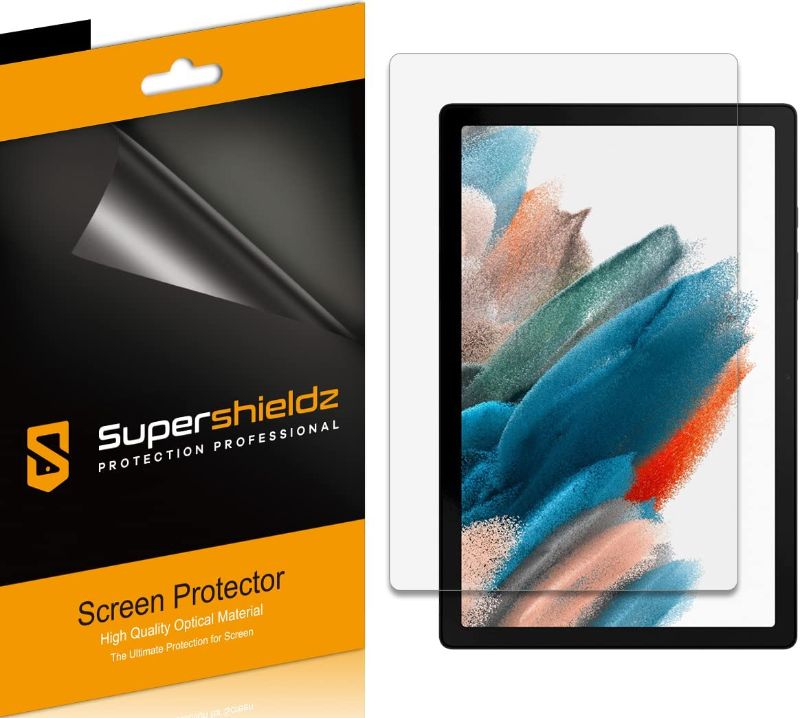 Photo 2 of (3 Pack) Supershieldz Designed for Samsung Galaxy Tab A8 10.5 inch Screen Protector, High Definition Clear Shield 