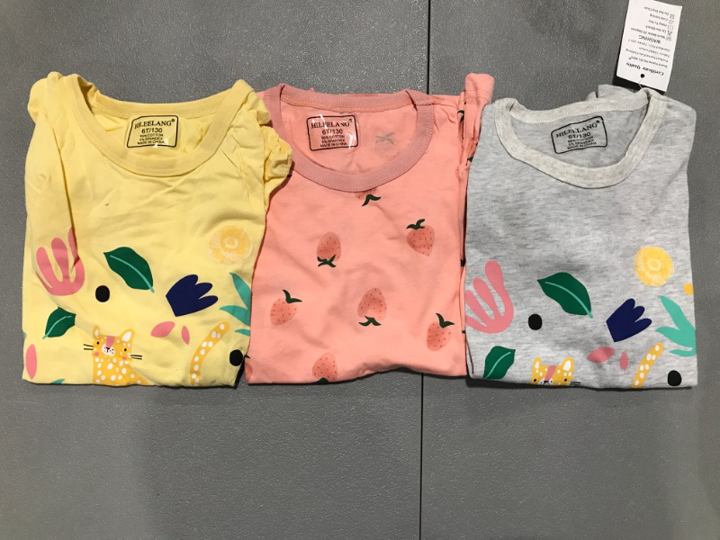 Photo 1 of 3 PC GIRLS KIDS SHIRTS SIZE 6T