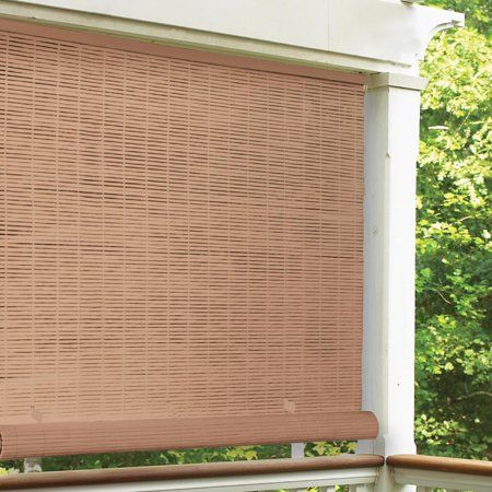 Photo 1 of 249188 72 X 72 in. PVC Roll up Blind, Woodgrain
