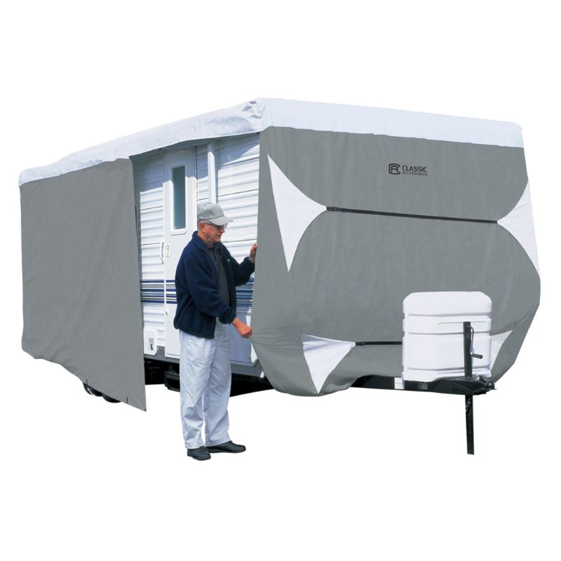 Photo 1 of 73463 PolyPro III Deluxe Travel Trailer Cover - Grey - Model 4
