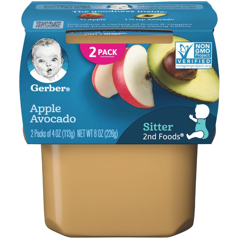 Photo 1 of Gerber 2nd Foods Natural for Baby Baby Food Apple Avocado 4 Oz Tubs (16 Pack)
EXP - MAY - 31 - 23 