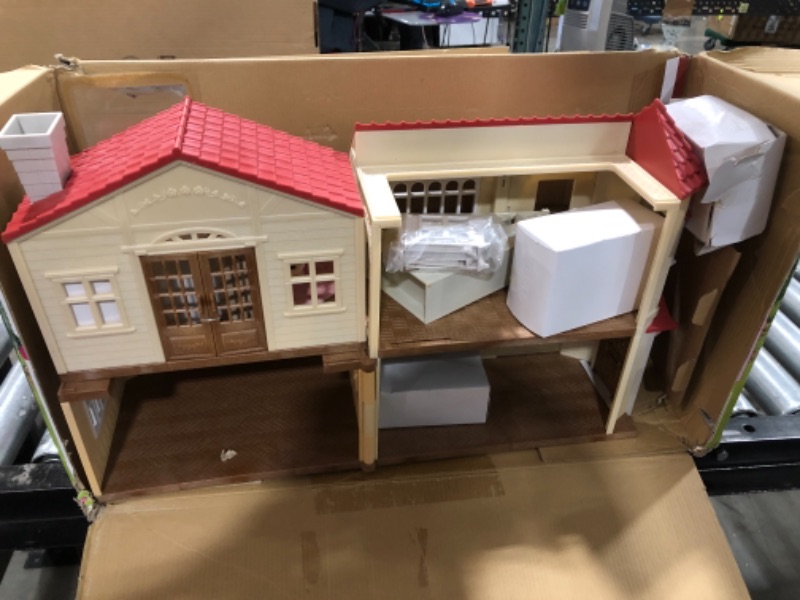 Photo 2 of Calico Critters Red Roof Country Home, Dollhouse Playset with Figures, Furniture and Accessories
