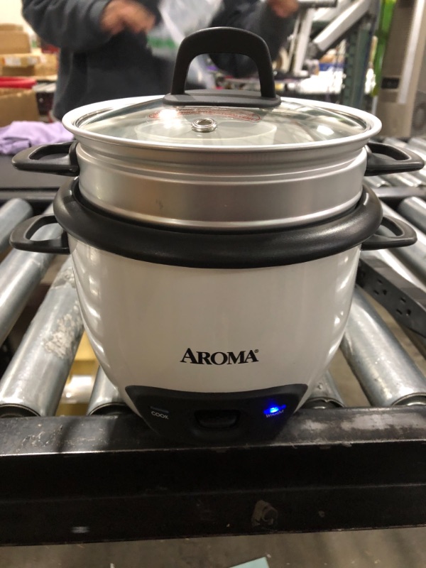 Photo 2 of aroma housewares 6cup cooked 3cup uncooked pot style rice cooker and food steamer arc7431ng