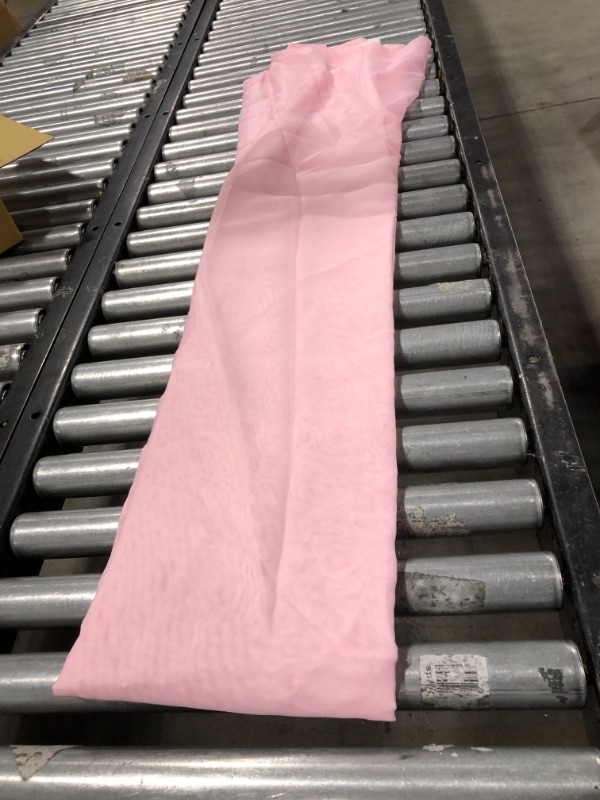 Photo 1 of 100 inch Pink Sheer Curtains 