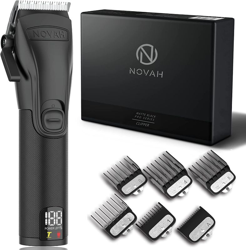 Photo 1 of Novah Professional Hair Clippers for Men - Cordless Barber Clipper Hair Cutting Kit, Beard Trimmer Haircut Grooming Set
