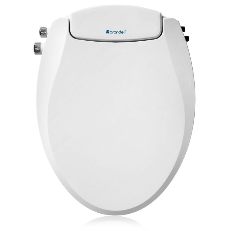 Photo 1 of (SEALED) - Swash EcoSeat Dual Nozzle Dual Temperature Non Electric Bidet Seat, Elongated White
