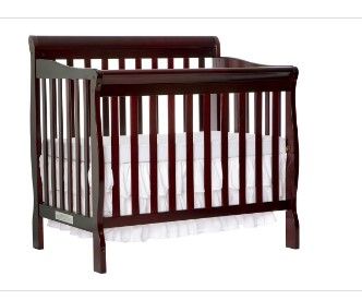 Photo 1 of Dream on Me Aden 4-in-1 Convertible Mini Crib Espresso
