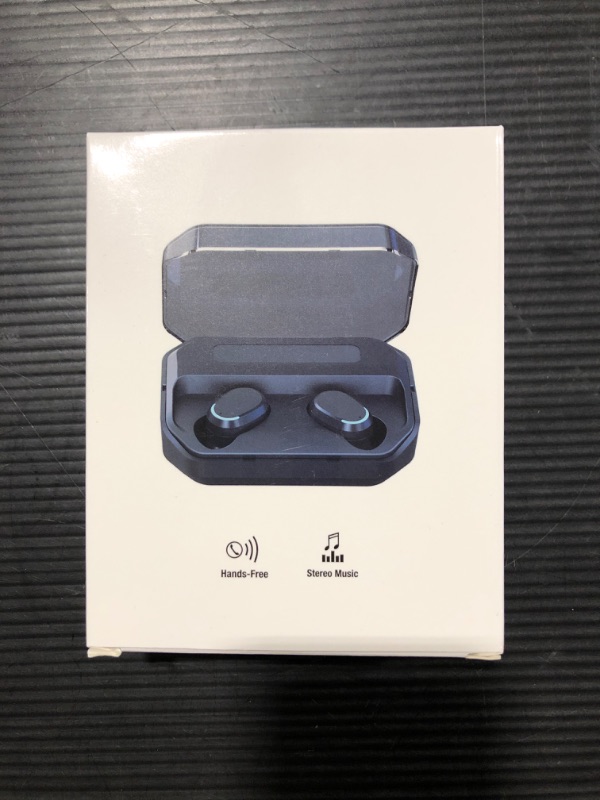 Photo 2 of [2022] New Wireless Earbuds Bluetooth 5.0 Headsets, IPX7 Waterproof 100H Playtime with Charging Case LED Battery Display, auriculares,3D Stereo Audio Full Touch Control Headset w/Mic