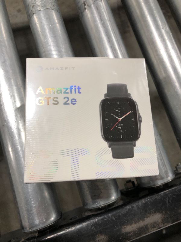 Photo 2 of (SEALED)Amazfit GTS 2e Smart Watch Sports Watch with 90 Sports Modes, 5 ATM Waterproof, GPS, 14 Days Battery Life, Heart Rate Monitor, Sleep, Stress and SpO2 Monitor, Alexa Built-in, Black
