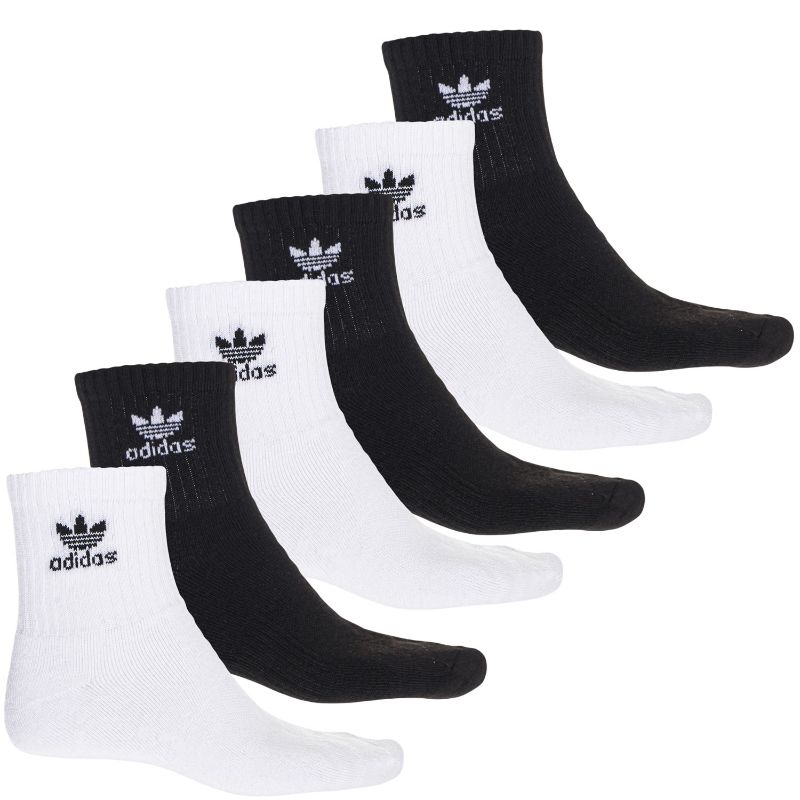 Photo 1 of Adidas Men's Originals 6-Pk. Logo Quarter Socks M 
