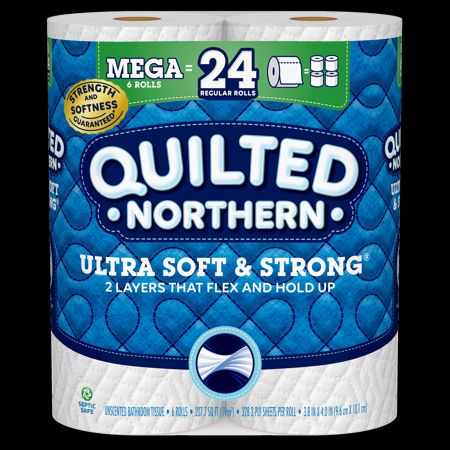 Photo 1 of 3 PACK - Ultra Soft & Strong Toilet Paper 6 Rolls 328 Sheet 11356 Ft.
