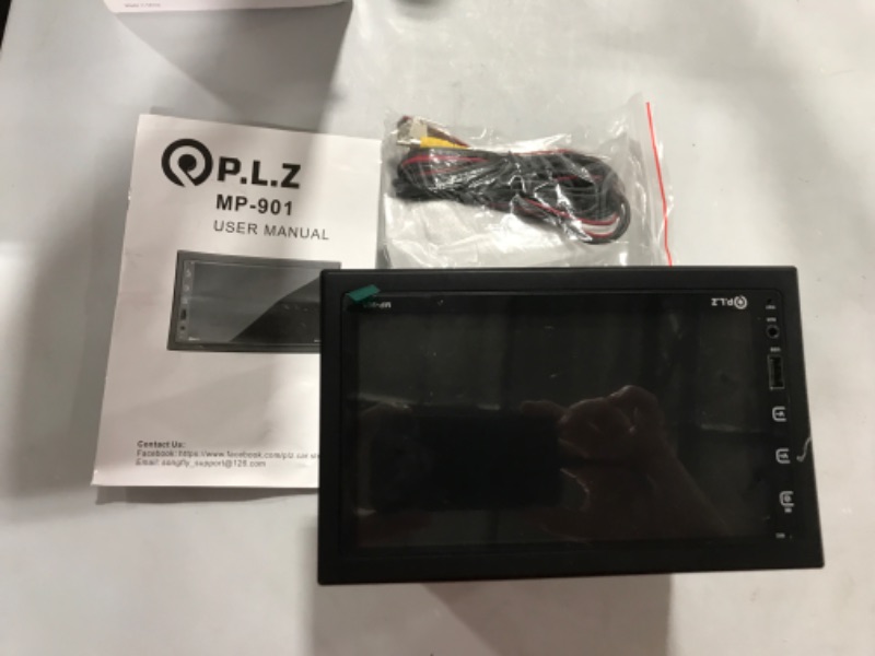 Photo 2 of PLZ MP-901 Double Din Bluetooth Car Stereo-7 Inch HD Capacitive Touchscreen Car Audio Player with Mirror Link