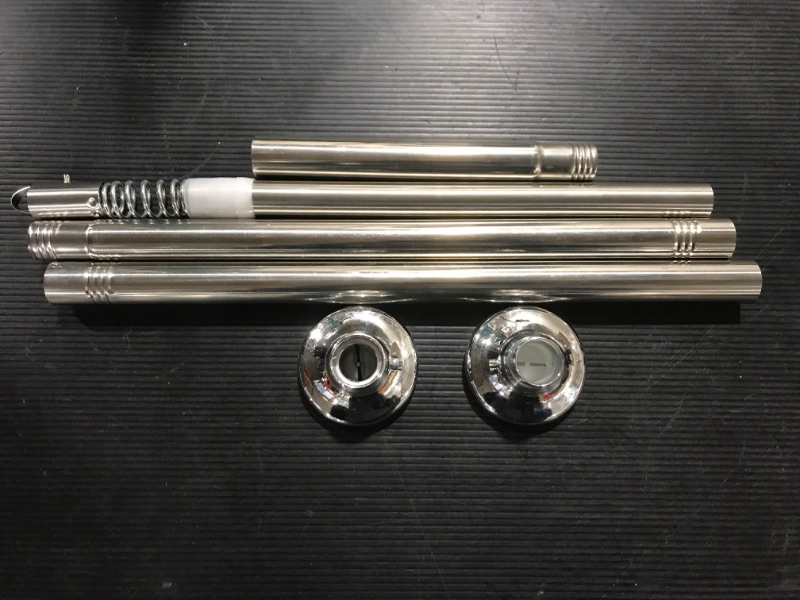 Photo 1 of SHOWER CURTAIN ROD SILVER 17-49